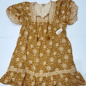 Old-navy Women's Gold and Tan Dress